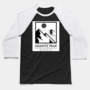 Granite Peak wisconsin usa ski Baseball T-Shirt